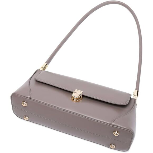 Women Khaki Imported Vintage Retro Classic Cute Hobo Tote Mini Clutch Bags - Picture 4 of 4